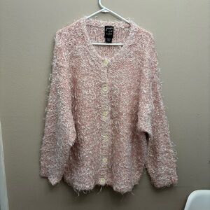 Jacque & Koko Textured Mohair Blend Cardigan XXL